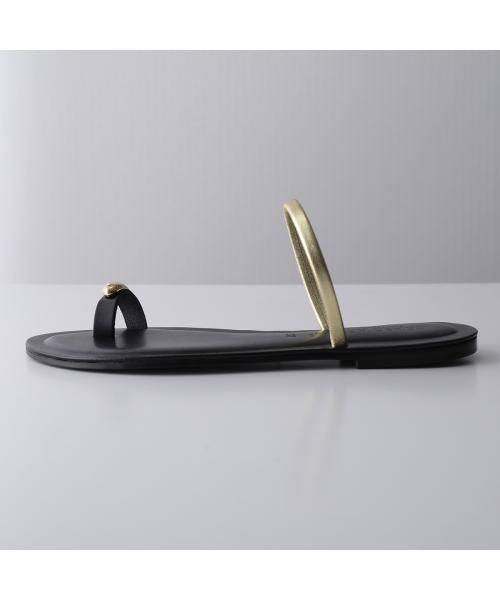 コルソローマ ノーヴェ CORSO ROMA 9 CORSO ROMA 9 サンダル 400-A レザー フラット （NERO-ARGENTO/シルバー） NERO-ARGENTO/シルバー
