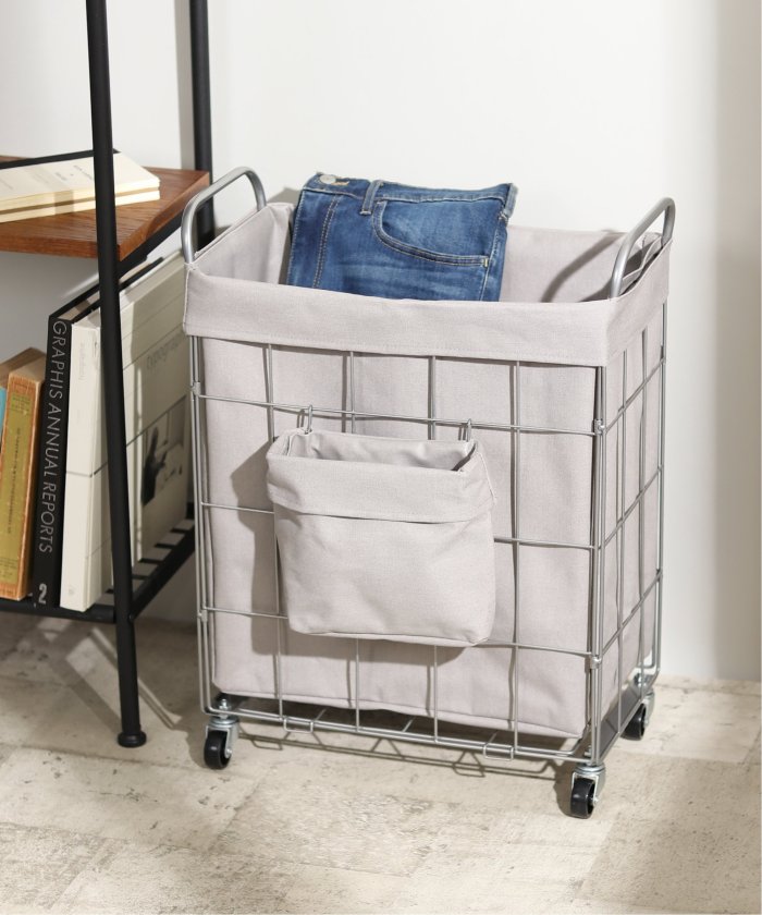 トウキョウデザインチャンネル バイヤーズセレクト TOKYO DESIGN CHANNEL BUYERS SELECT ランドリーバスケットポケツキ38L （Dkグリーン） Dkグリーン