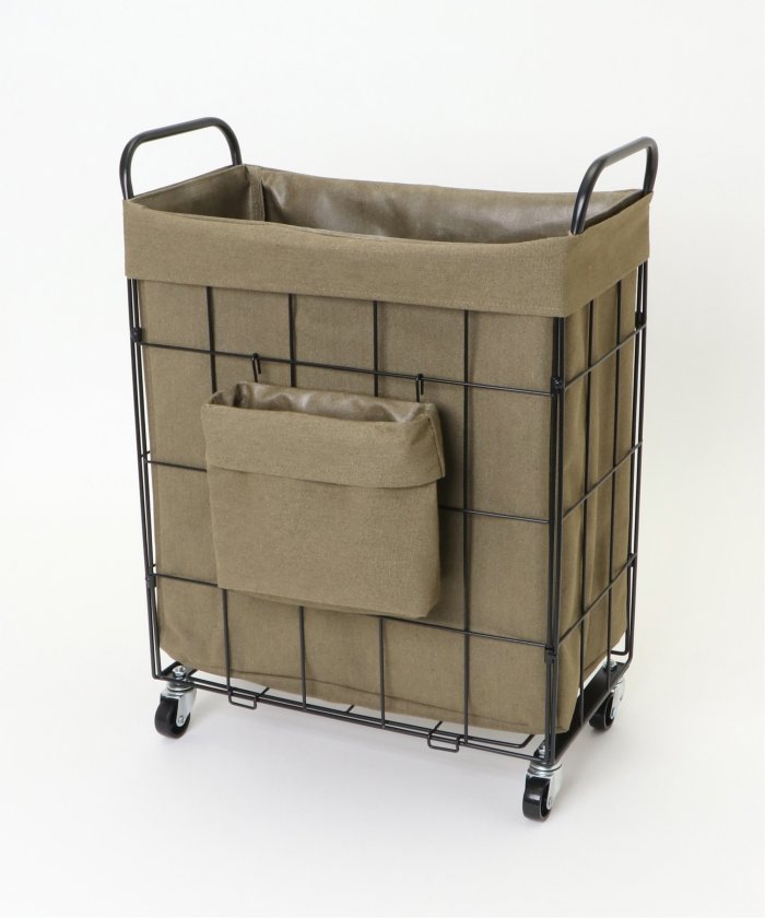 トウキョウデザインチャンネル バイヤーズセレクト TOKYO DESIGN CHANNEL BUYERS SELECT ランドリーバスケットポケツキ38L （Dkグリーン） Dkグリーン