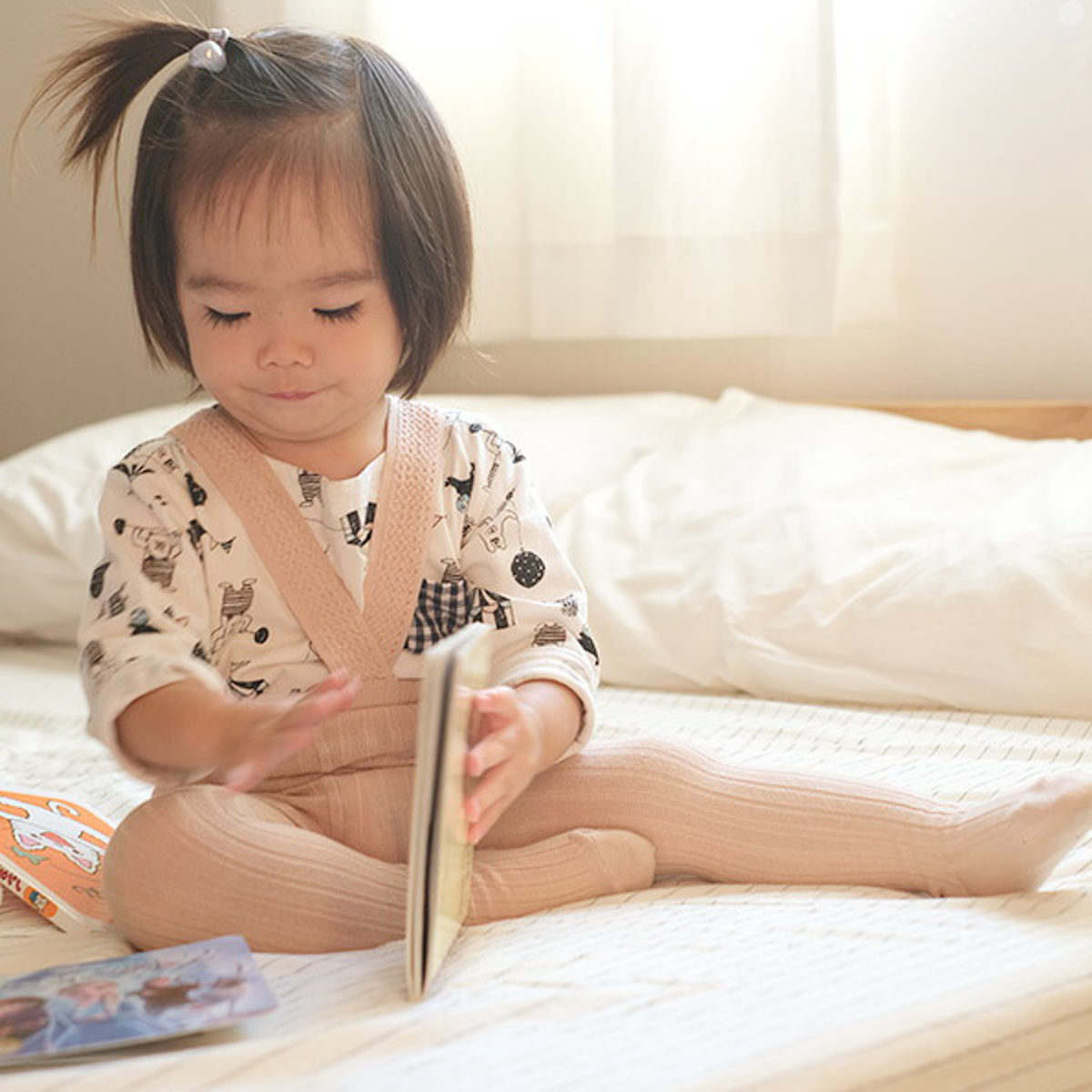 コンドル condor タイツ 子供用 6～12ヶ月 1～2歳 3～4歳 Rib tights with elastic suspenders【返品不可商品】
