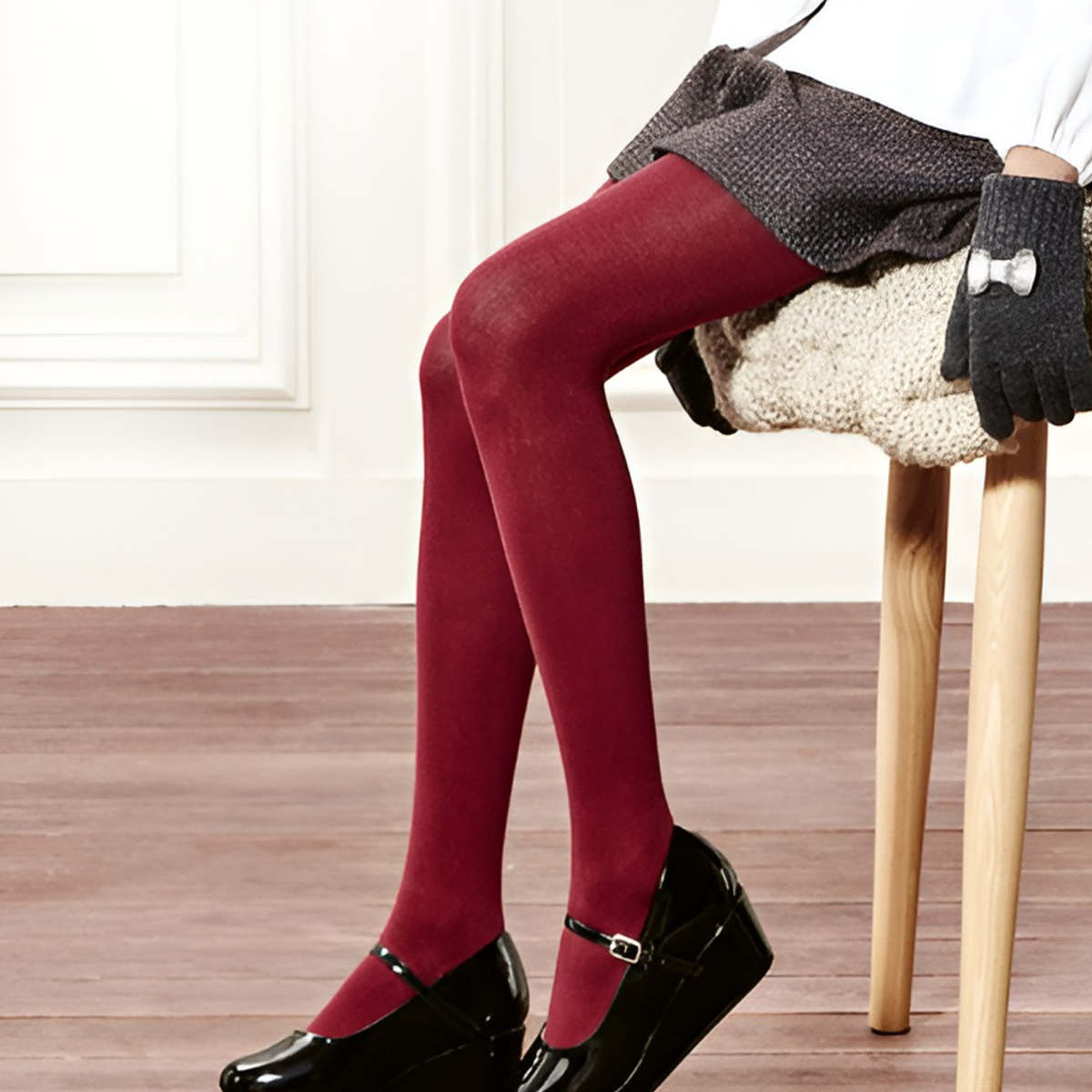 コンドル condor タイツ 子供用 3～10歳 Plain stitch basic tights