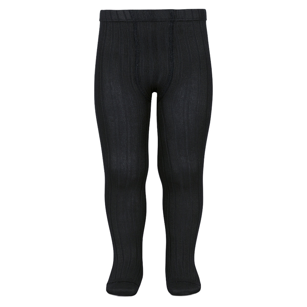 コンドル condor タイツ 子供 6ヶ月～2歳 Basic rib tights カラー2,ネグロ
