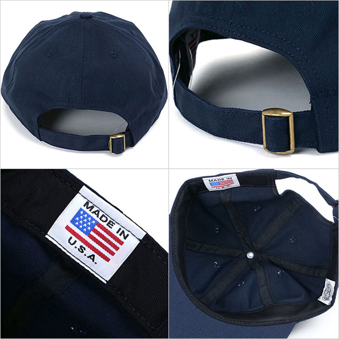クーパーズタウンボールキャップ  COOPERSTOWN BALL CAP SOLID HBT CAP NAVY （NAVY） NAVY