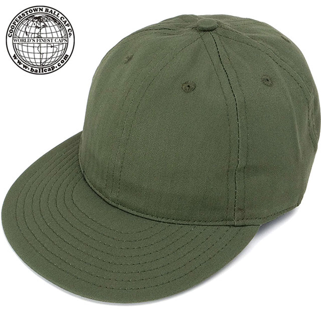 クーパーズタウンボールキャップ  COOPERSTOWN BALL CAP SOLID HBT CAP OLIVE （OLIVE） OLIVE