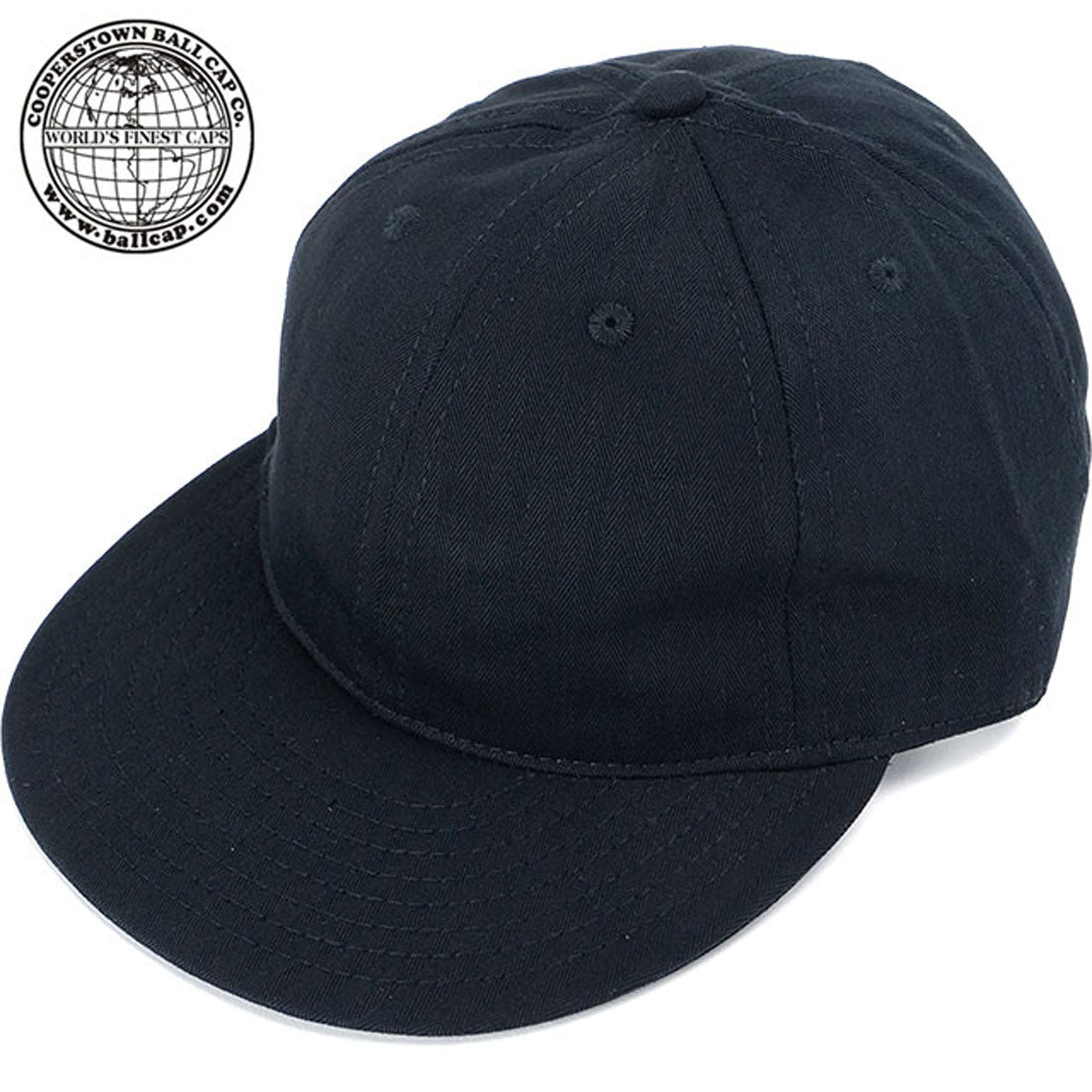 クーパーズタウンボールキャップ  COOPERSTOWN BALL CAP SOLID HBT CAP BLACK （BLACK） BLACK