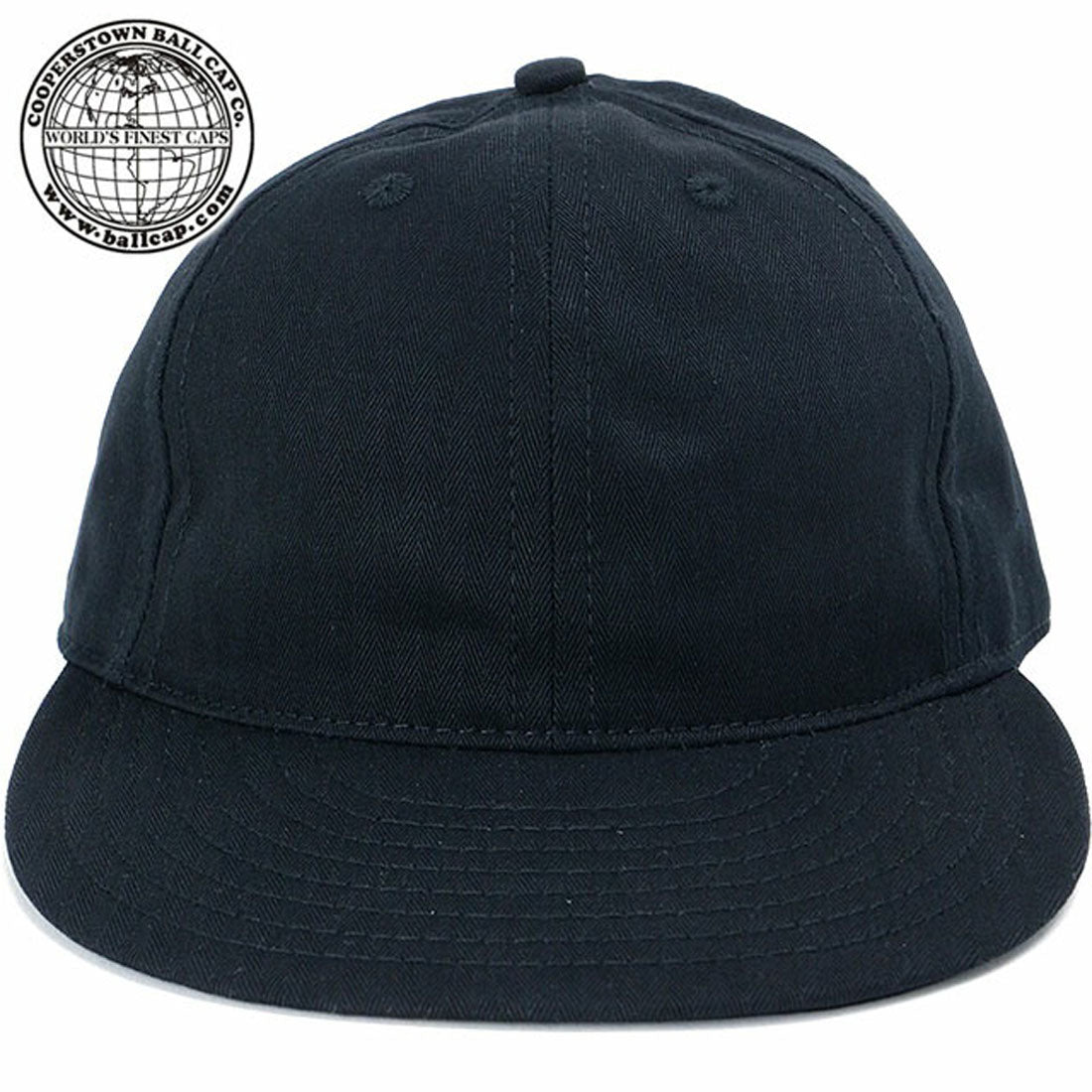 クーパーズタウンボールキャップ  COOPERSTOWN BALL CAP SOLID HBT CAP BLACK （BLACK） BLACK