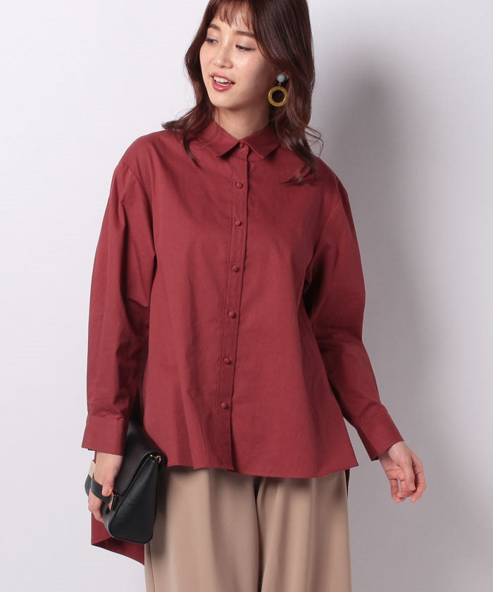 COEL Box Stack Irregular Hem Shirt