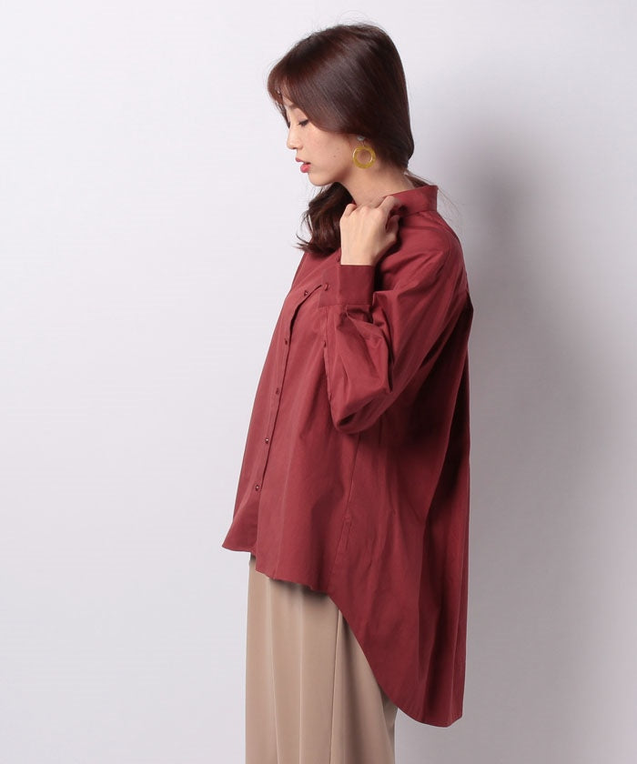 COEL Box Stack Irregular Hem Shirt