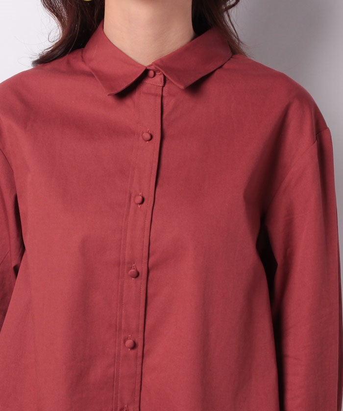 COEL Box Stack Irregular Hem Shirt