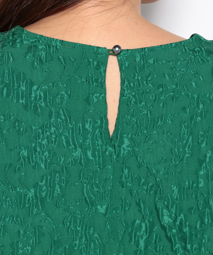 COEL Puffed Jacquard Blouse