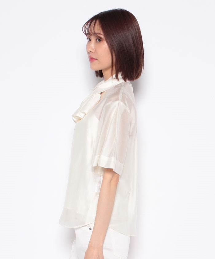 COEL 2WAY Ribbon Sheer Shirt