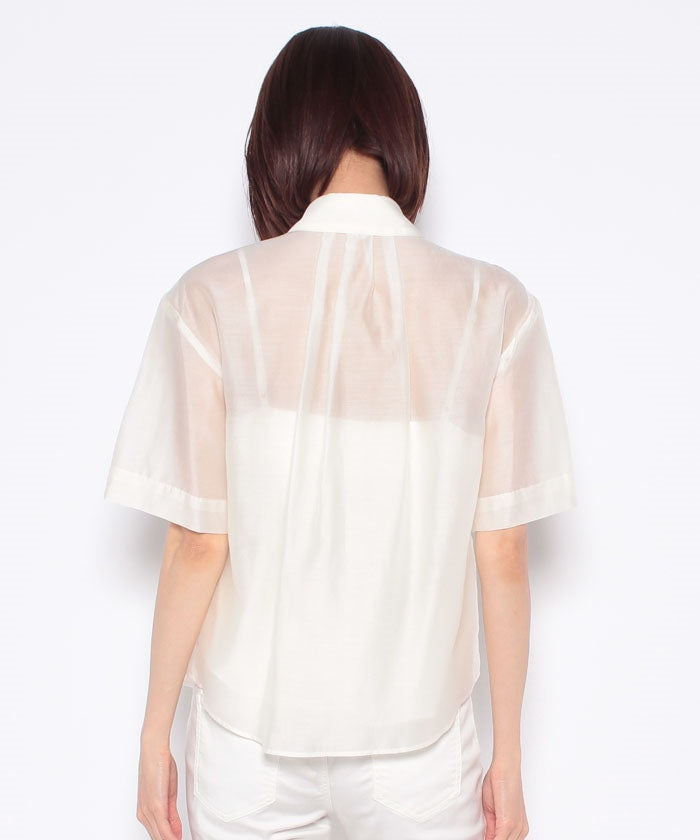 COEL 2WAY Ribbon Sheer Shirt
