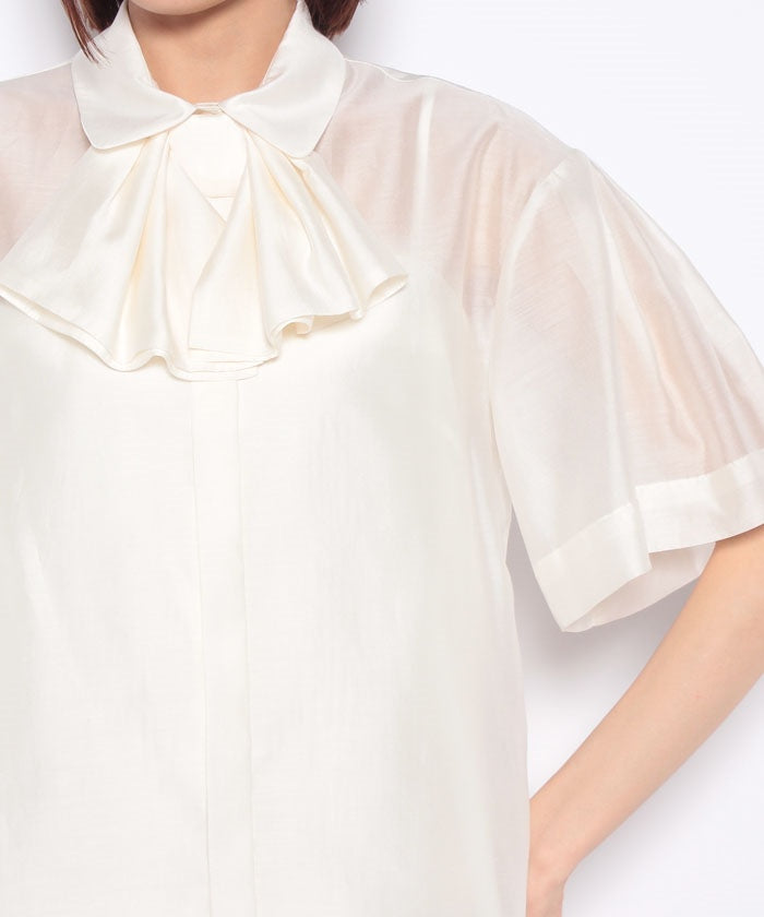 COEL 2WAY Ribbon Sheer Shirt