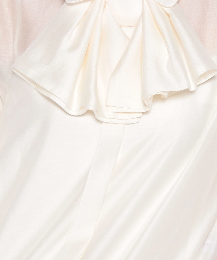 COEL 2WAY Ribbon Sheer Shirt
