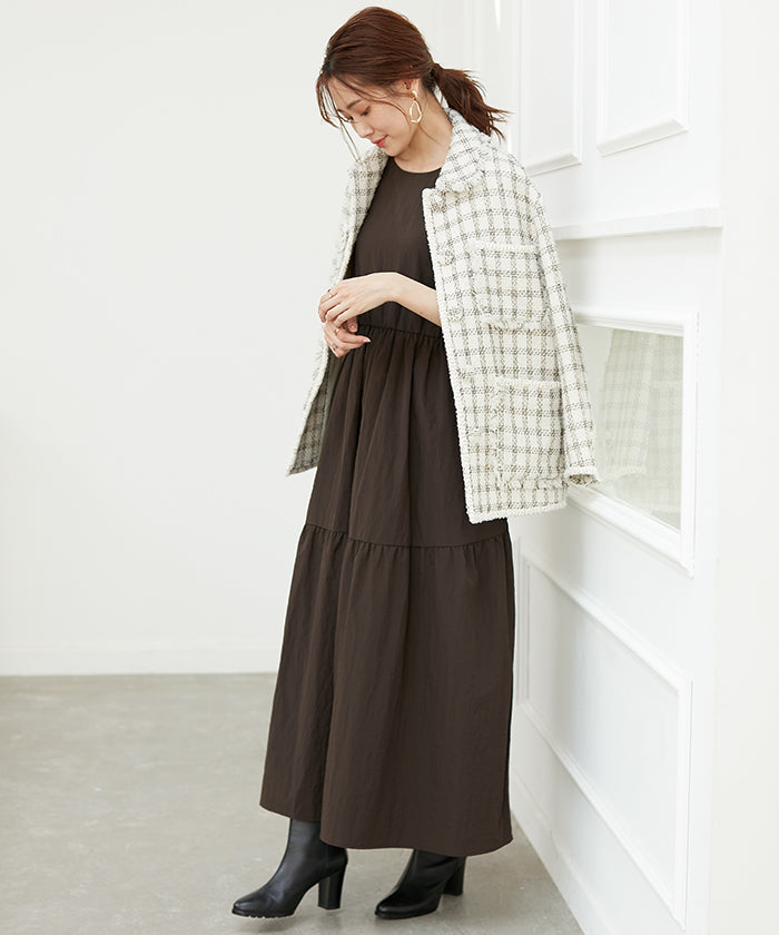 COEL 【Collaboration Item with Aya Kaneko】 COEL×AYA 2WAY Gathered Dress
