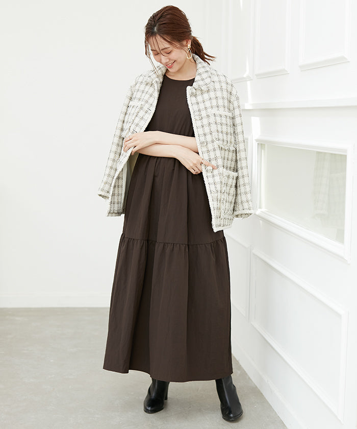 COEL 【Collaboration Item with Aya Kaneko】 COEL×AYA 2WAY Gathered Dress