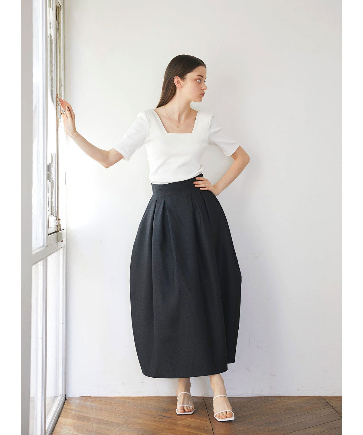 COEL 【Set-up Compatible Product】Basket Curve Skirt