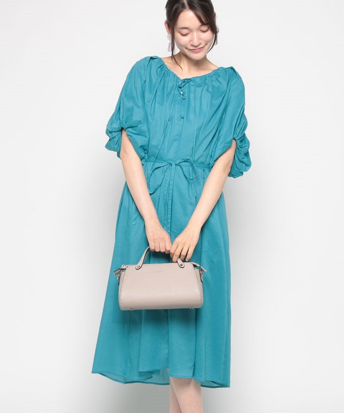 COEL Volume Sleeve Cotton Dress