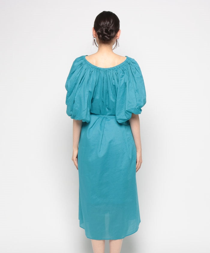 COEL Volume Sleeve Cotton Dress