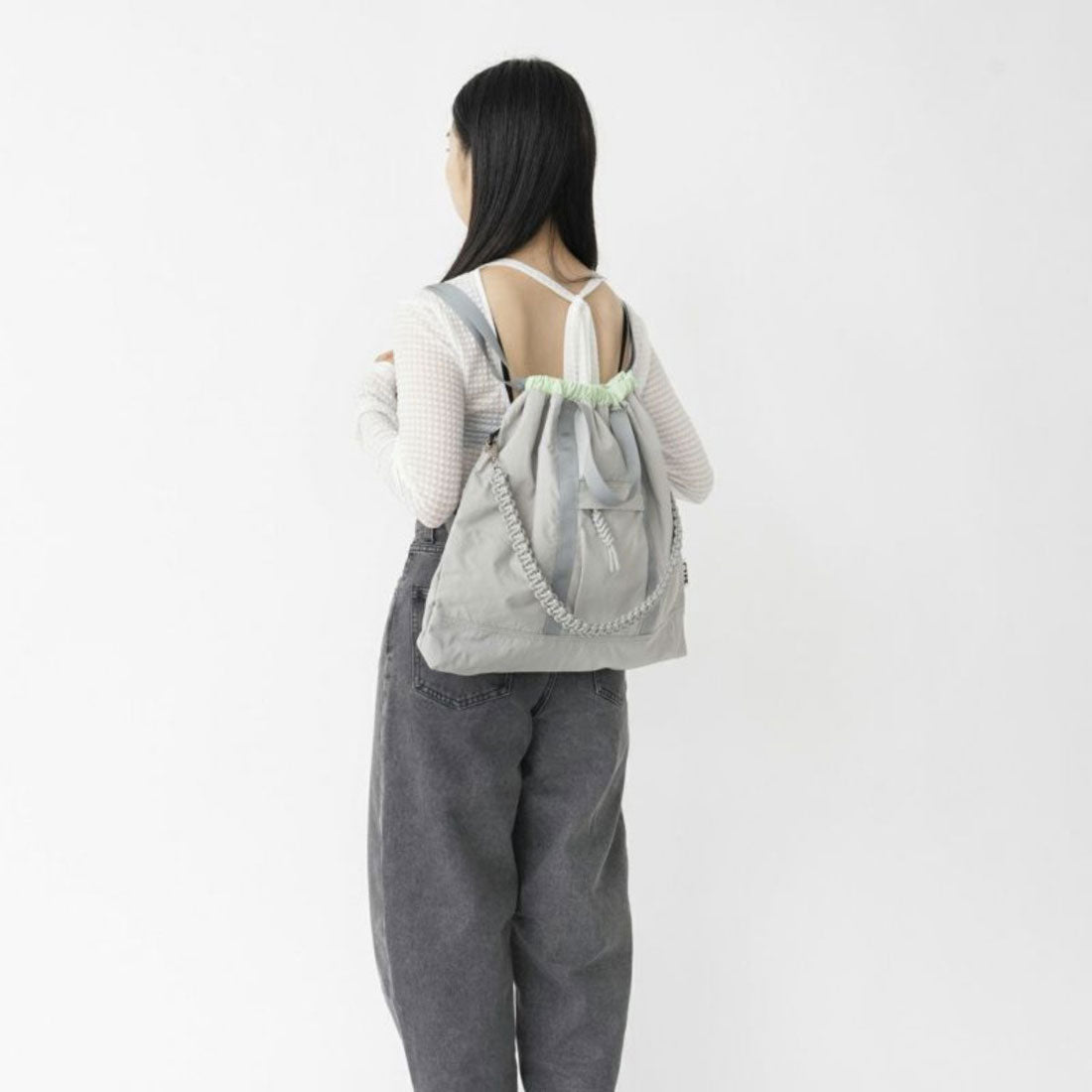 コントロールフリーク CONTROL FREAK CONTROL FREAK WATER-REPELLENT NYLON 3WAY SQUARE TOTE（コントロールフリーク 撥水ナイロン3WAYスクエアトート） （グレー） グレー