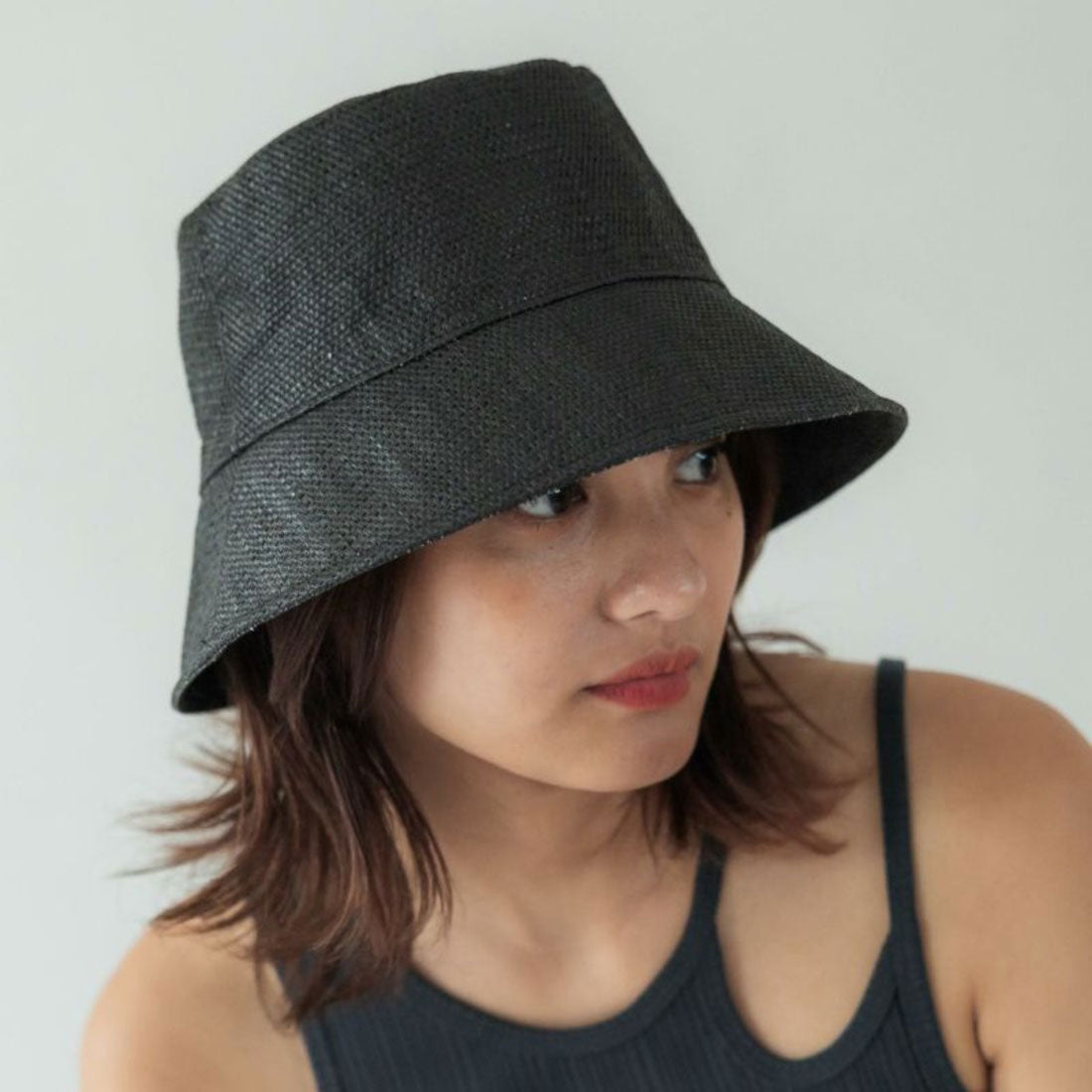 コントロールフリーク CONTROL FREAK CONTROL FREAK PAPER BUCKET HAT（コントロールフリーク 雑材バケットハット） （ブラック） ブラック
