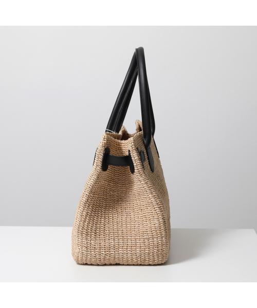COTTO かごバッグ CBK22-SS32R スクエア （NATURAL-BLACK/ベージュ） NATURAL-BLACK/ベージュ