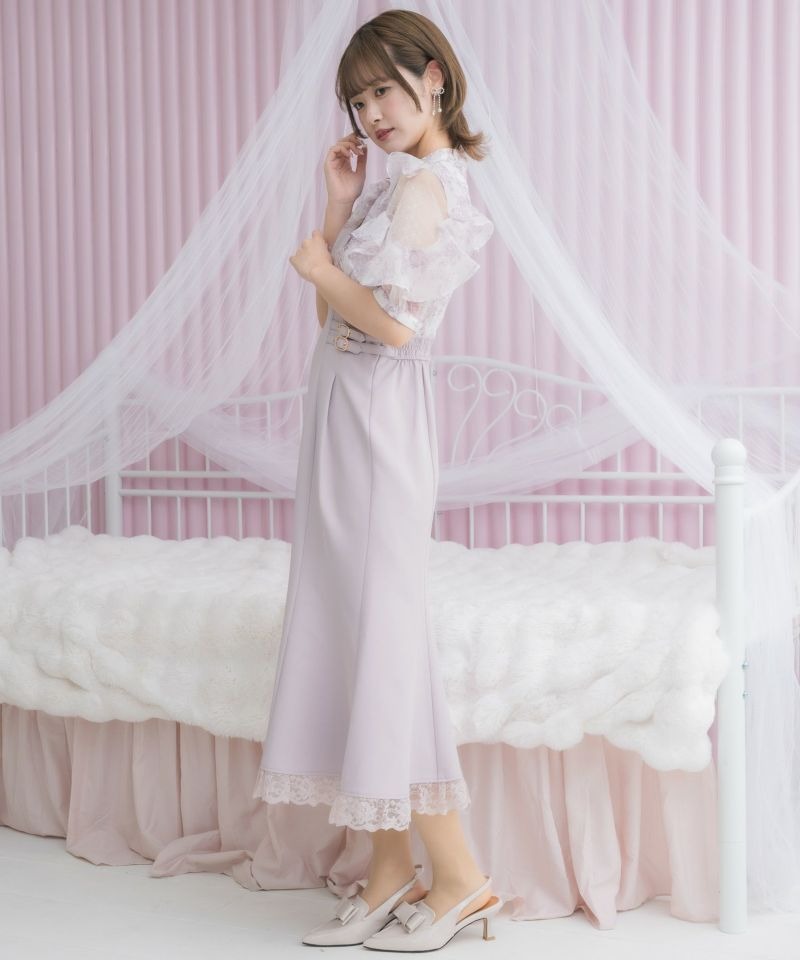 クチュールバイロジータ couture BY ROJITA 花柄ドッキングロングワンピース （ピンク） ピンク