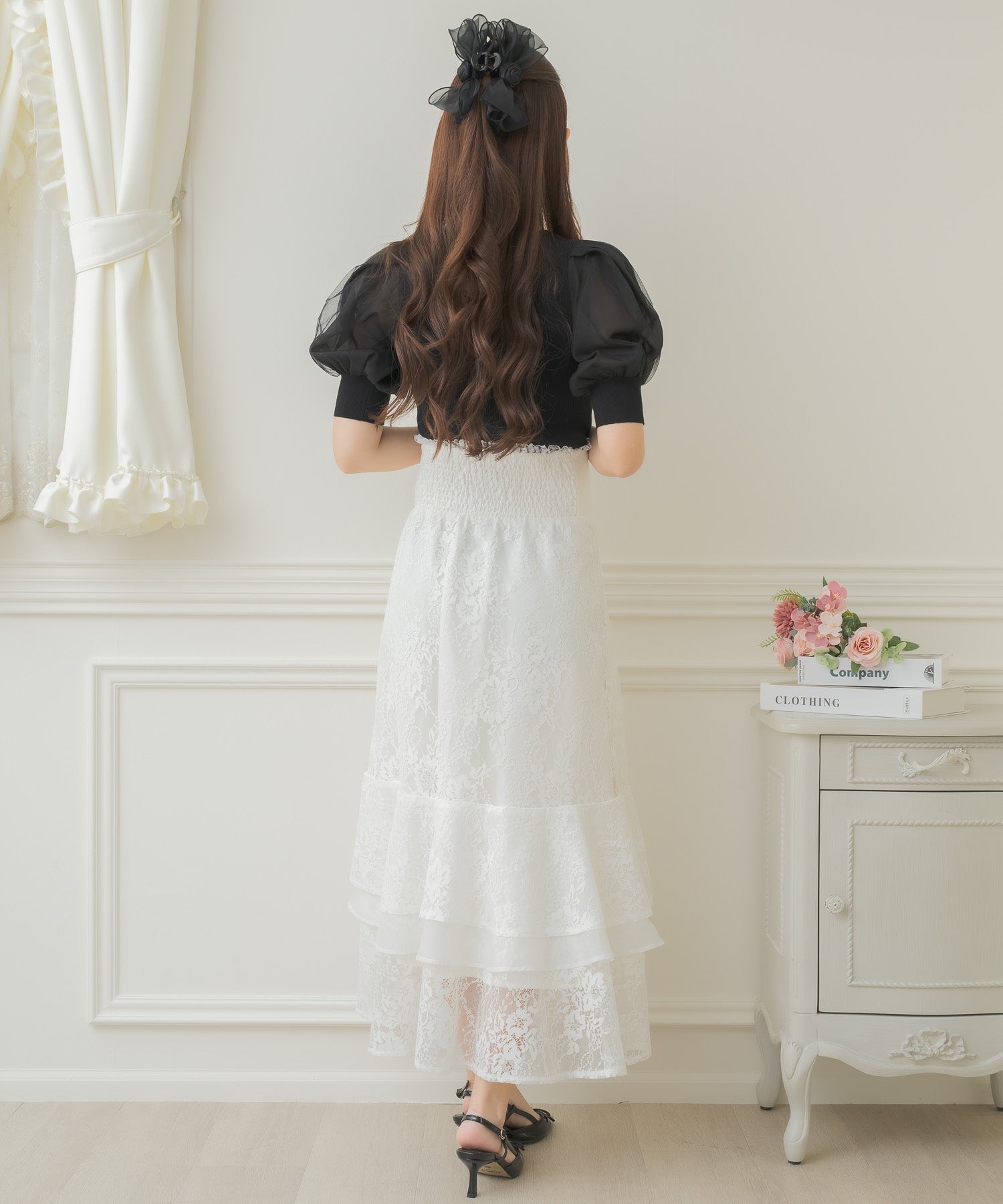 クチュールバイロジータ couture BY ROJITA アシメデコルテ開きニット （ブラック） ブラック