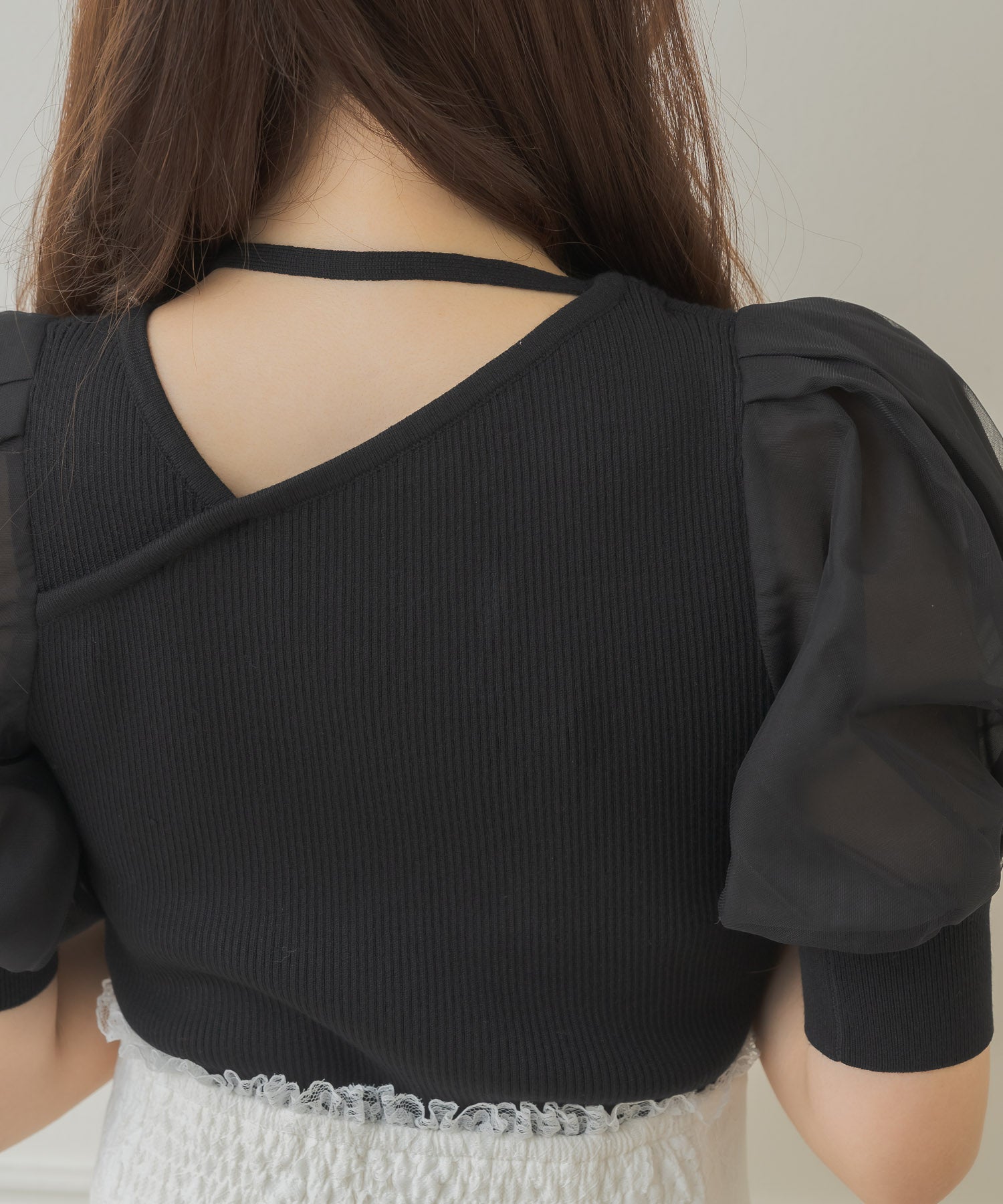 クチュールバイロジータ couture BY ROJITA アシメデコルテ開きニット （ブラック） ブラック