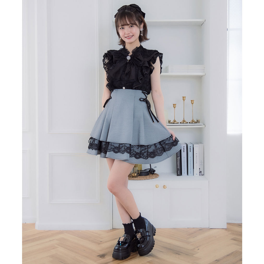 クチュールバイロジータ couture BY ROJITA 肩フリルフェザーブラウス （ホワイト） ホワイト