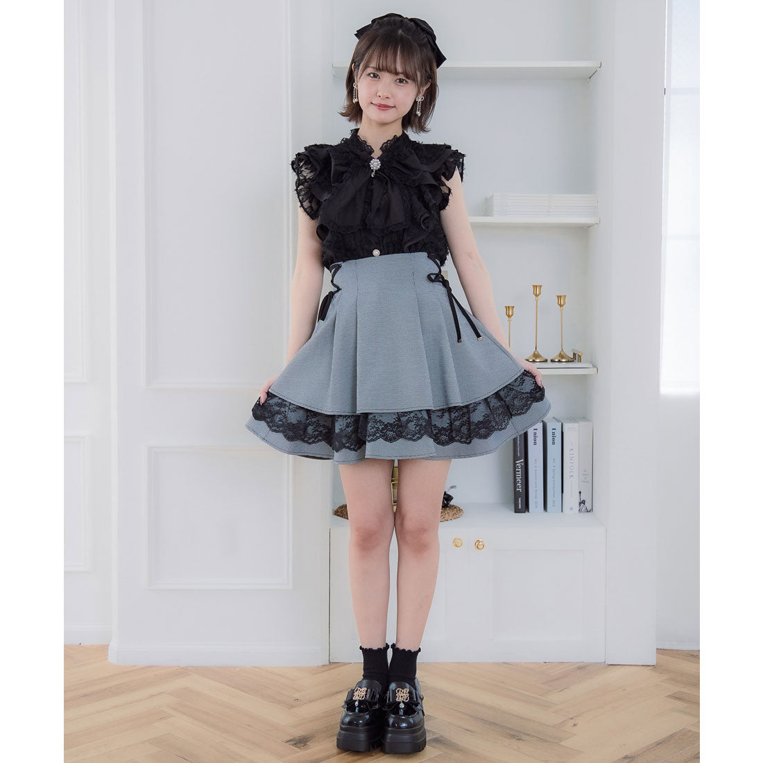クチュールバイロジータ couture BY ROJITA 肩フリルフェザーブラウス （ホワイト） ホワイト