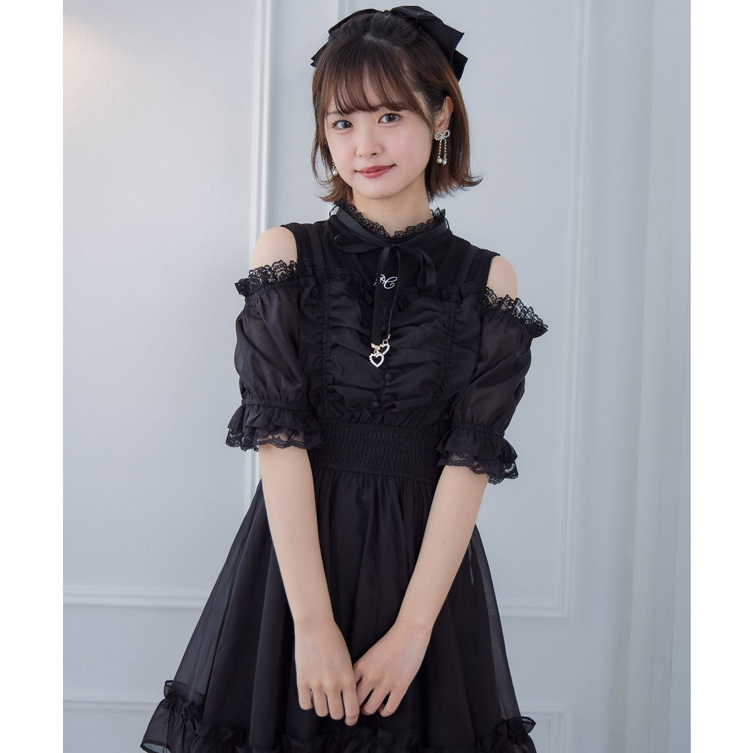 クチュールバイロジータ couture BY ROJITA レイヤード風オフショルワンピース （チェック） チェック