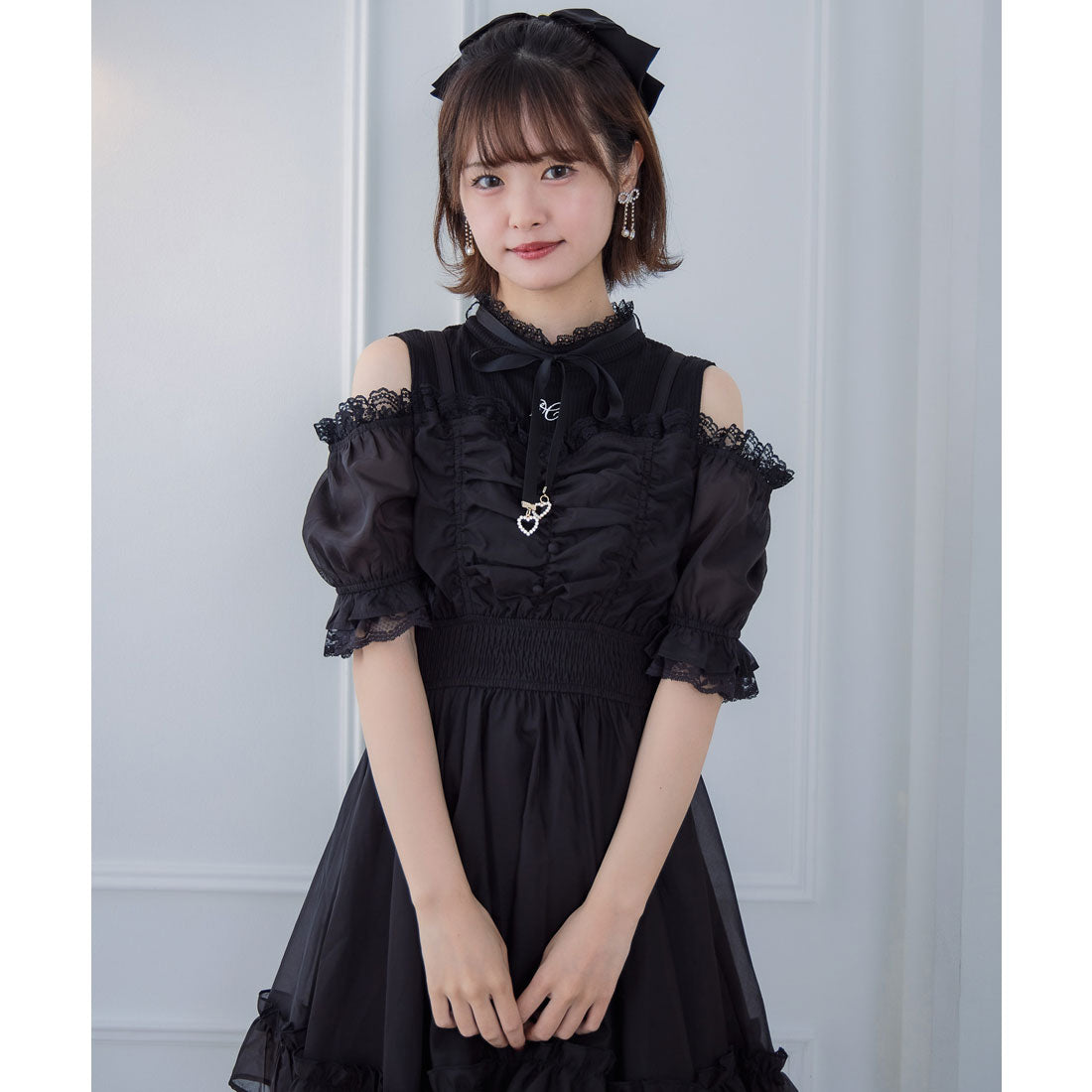 クチュールバイロジータ couture BY ROJITA レイヤード風オフショルワンピース （チェック） チェック