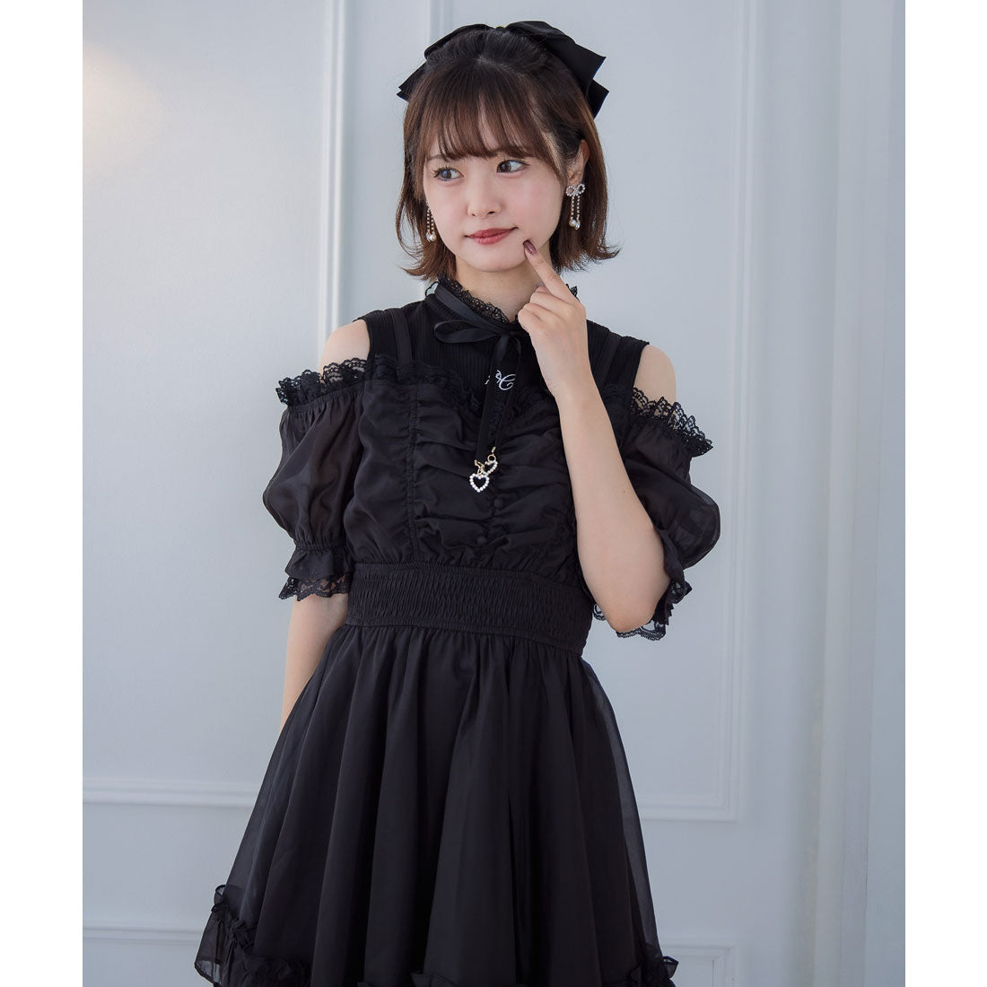 クチュールバイロジータ couture BY ROJITA レイヤード風オフショルワンピース （チェック） チェック