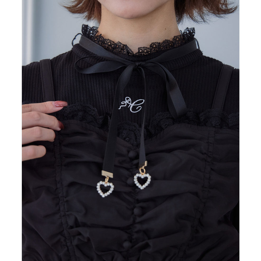 クチュールバイロジータ couture BY ROJITA レイヤード風オフショルワンピース （チェック） チェック