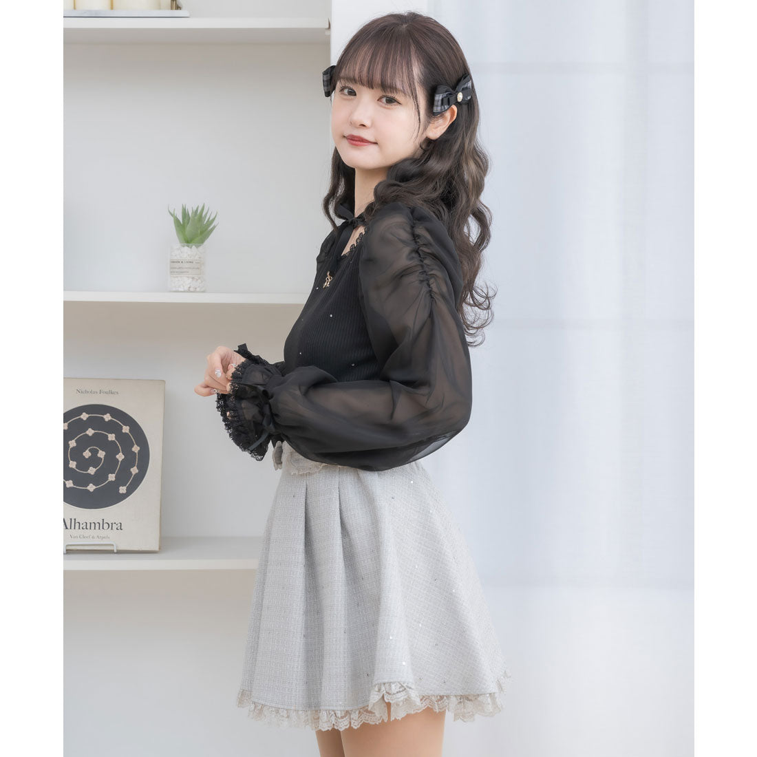 クチュールバイロジータ couture BY ROJITA キラキラツイードスカパン （ミント） ミント