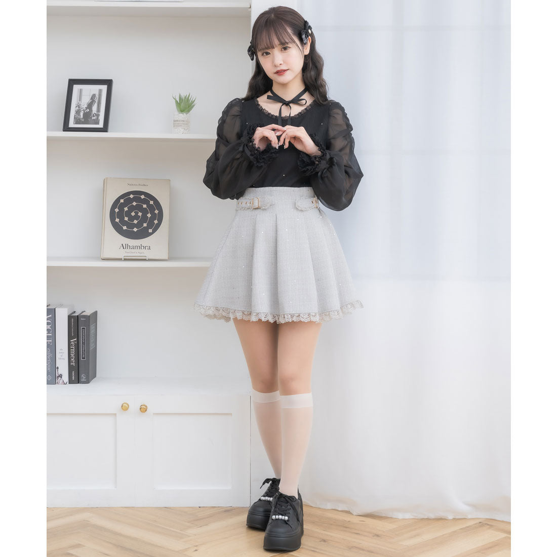 クチュールバイロジータ couture BY ROJITA キラキラツイードスカパン （ミント） ミント