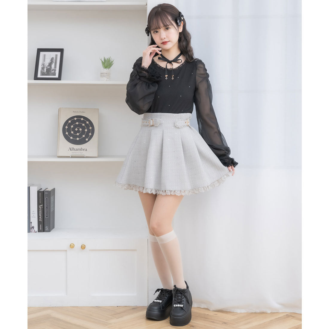 クチュールバイロジータ couture BY ROJITA キラキラツイードスカパン （ミント） ミント