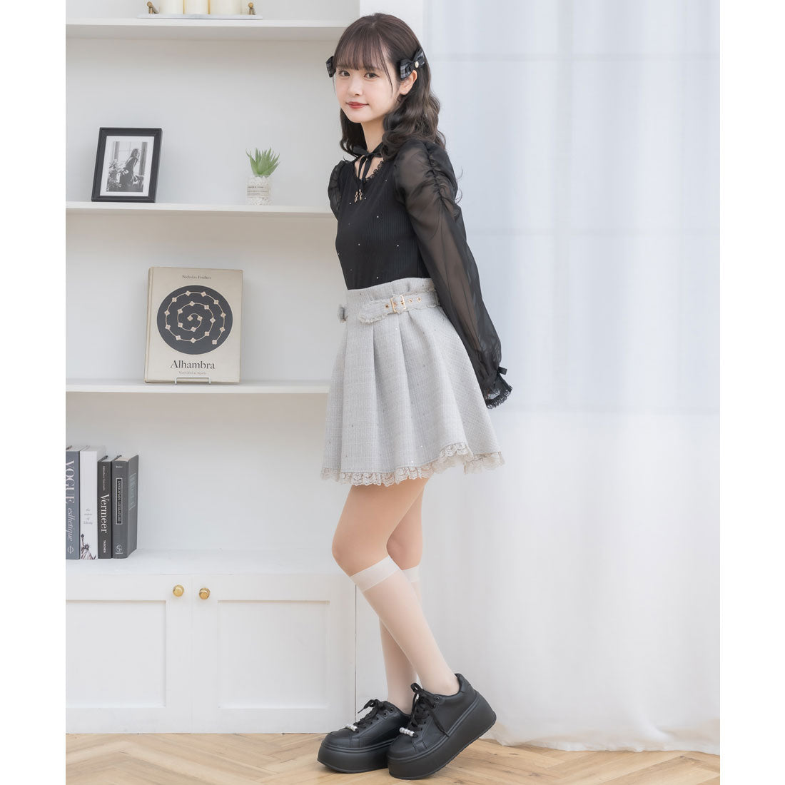 クチュールバイロジータ couture BY ROJITA キラキラツイードスカパン （ミント） ミント
