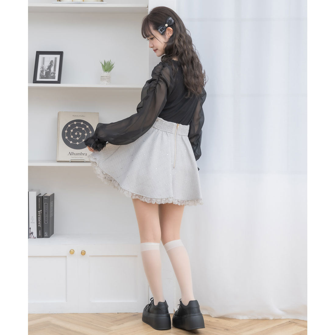 クチュールバイロジータ couture BY ROJITA キラキラツイードスカパン （ミント） ミント