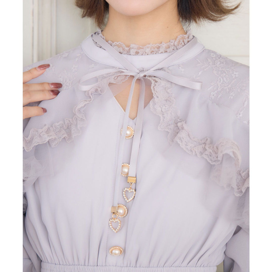 クチュールバイロジータ couture BY ROJITA ラッフルティアードフレアミニワンピース （マルチ） マルチ