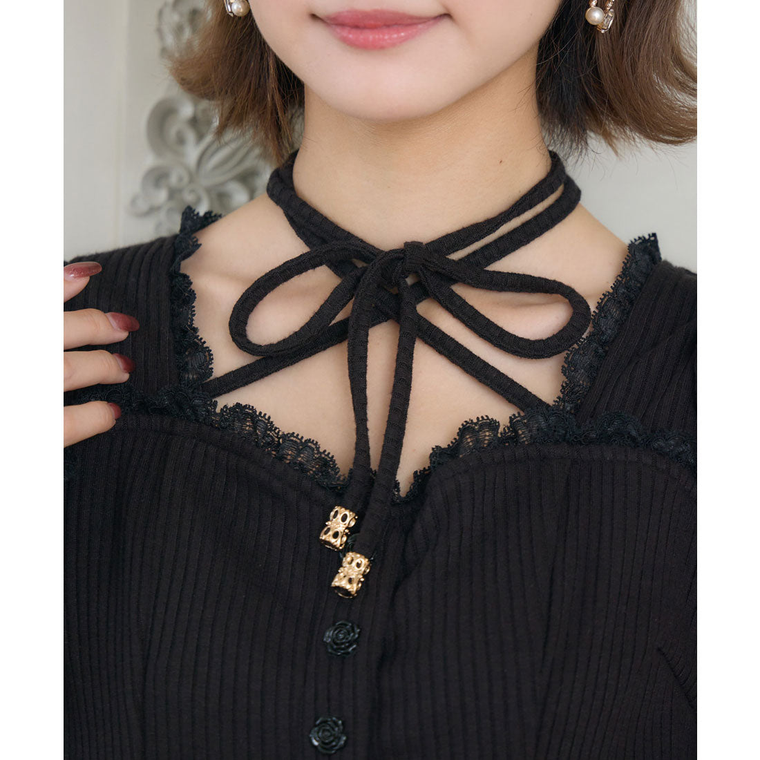 クチュールバイロジータ couture BY ROJITA フラワー刺繍ドッキングワンピース （アイボリー） アイボリー
