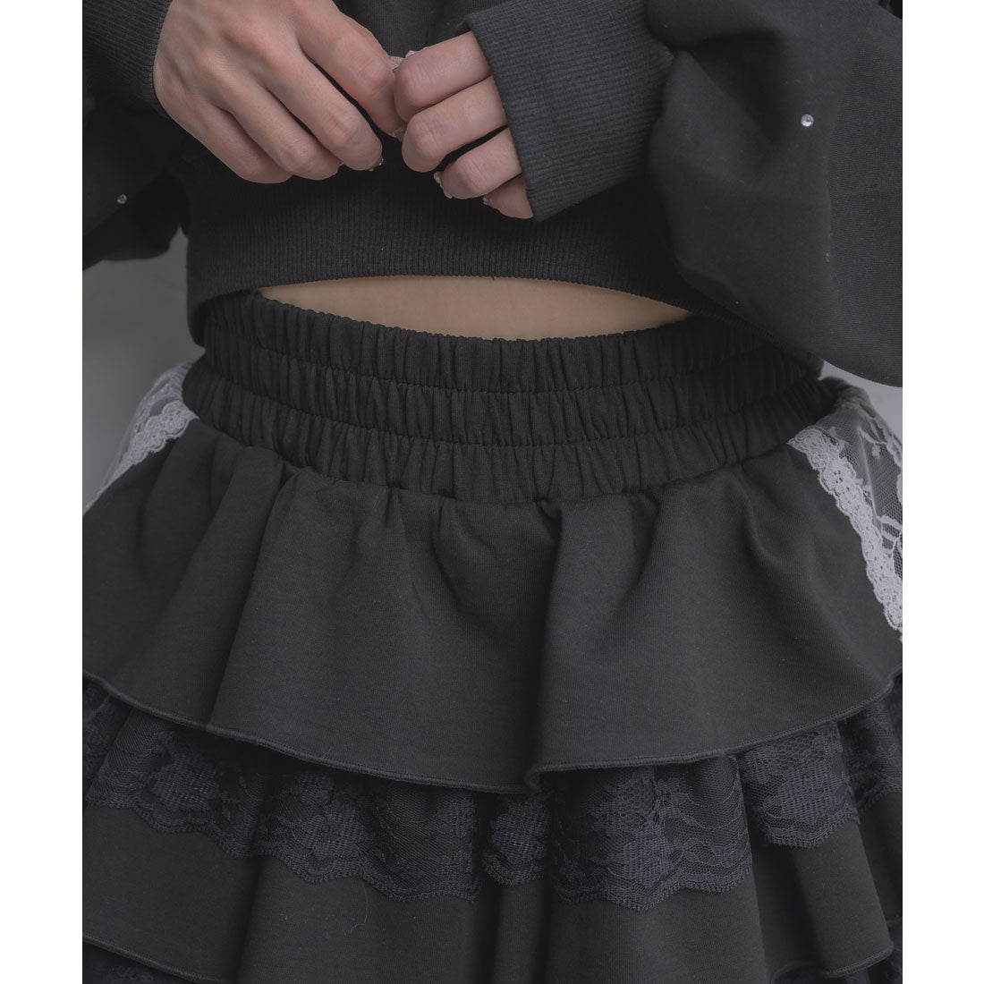 クチュールバイロジータ couture BY ROJITA スウェットティアードミニスカパン （ホワイト） ホワイト