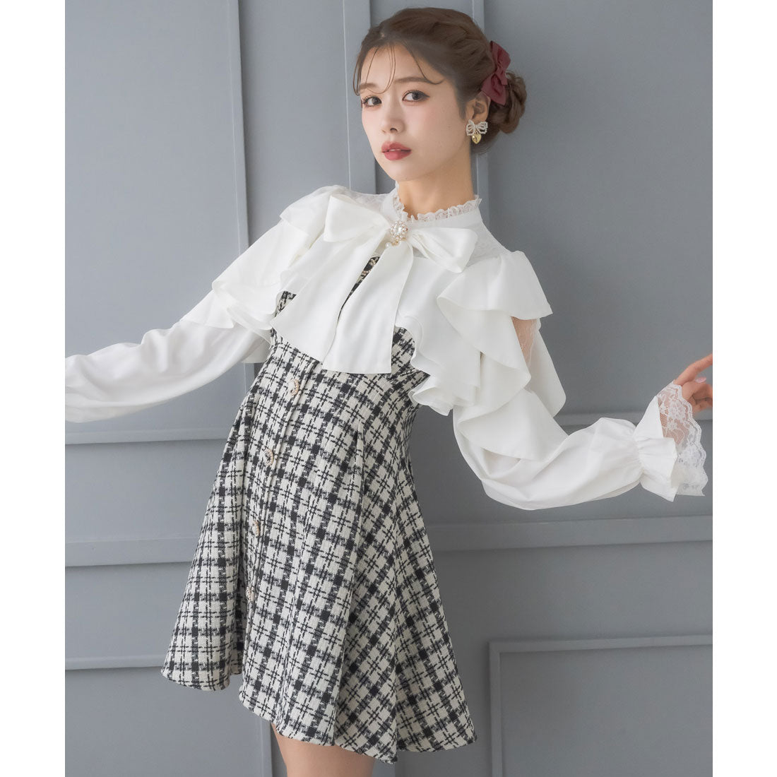 クチュールバイロジータ couture BY ROJITA ラッフルミニワンピース （マルチ） マルチ