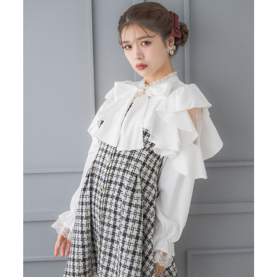 クチュールバイロジータ couture BY ROJITA ラッフルミニワンピース （マルチ） マルチ