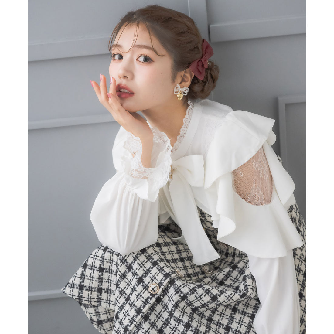 クチュールバイロジータ couture BY ROJITA ラッフルミニワンピース （マルチ） マルチ