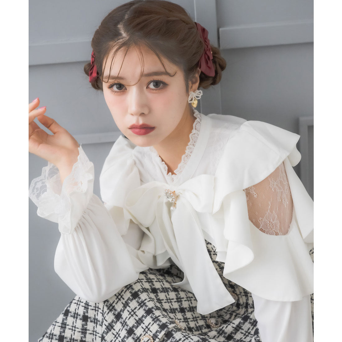 クチュールバイロジータ couture BY ROJITA ラッフルミニワンピース （マルチ） マルチ