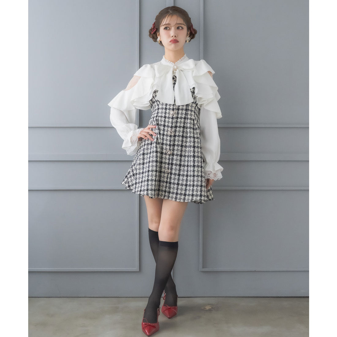 クチュールバイロジータ couture BY ROJITA ラッフルミニワンピース （マルチ） マルチ