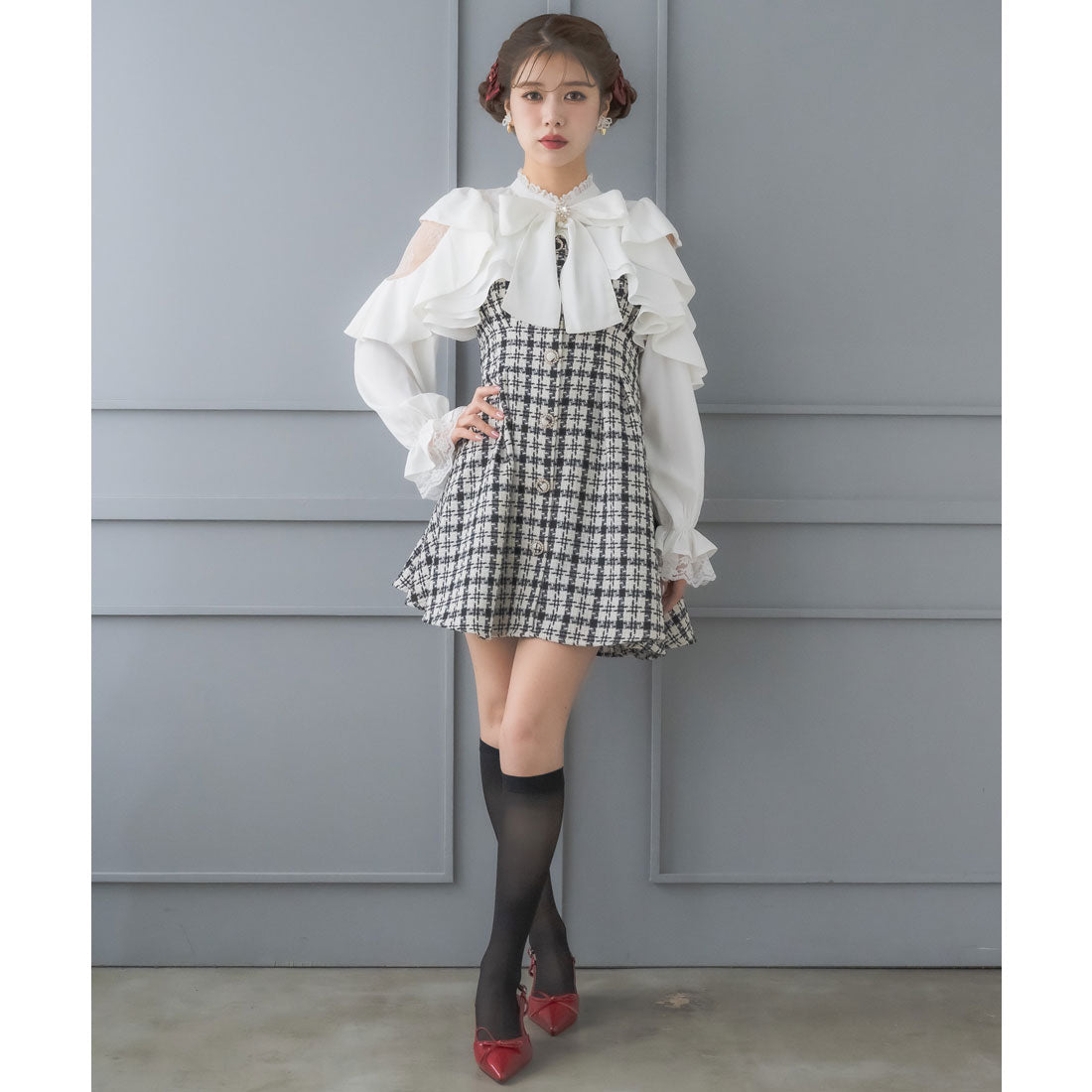クチュールバイロジータ couture BY ROJITA ラッフルミニワンピース （マルチ） マルチ