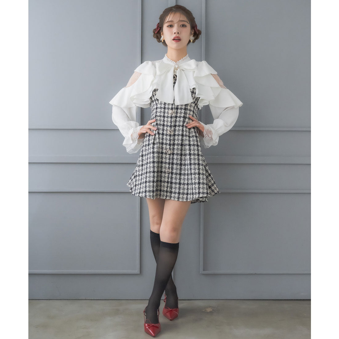 クチュールバイロジータ couture BY ROJITA ラッフルミニワンピース （マルチ） マルチ
